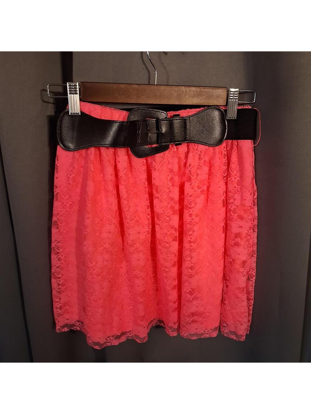 Vanity Pink Lace skirt Size S
